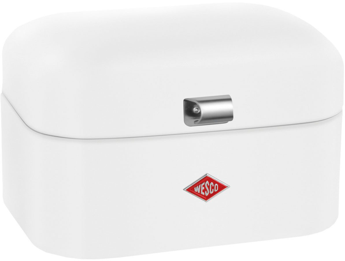 WESCO Brotkasten Single Grandy - Brotdose, Stahlblech, (1-tlg), Lüftungslöcher auf der Rückseite, Metallschaniere