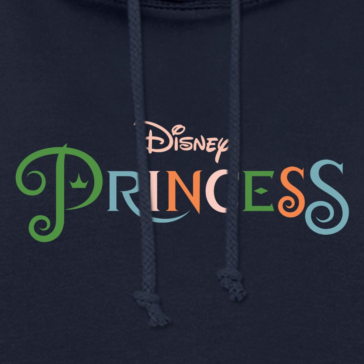 Spreadshirt Hoodie Disney Prinzessinnen Schriftzug Damen Hoodie (1-tlg)