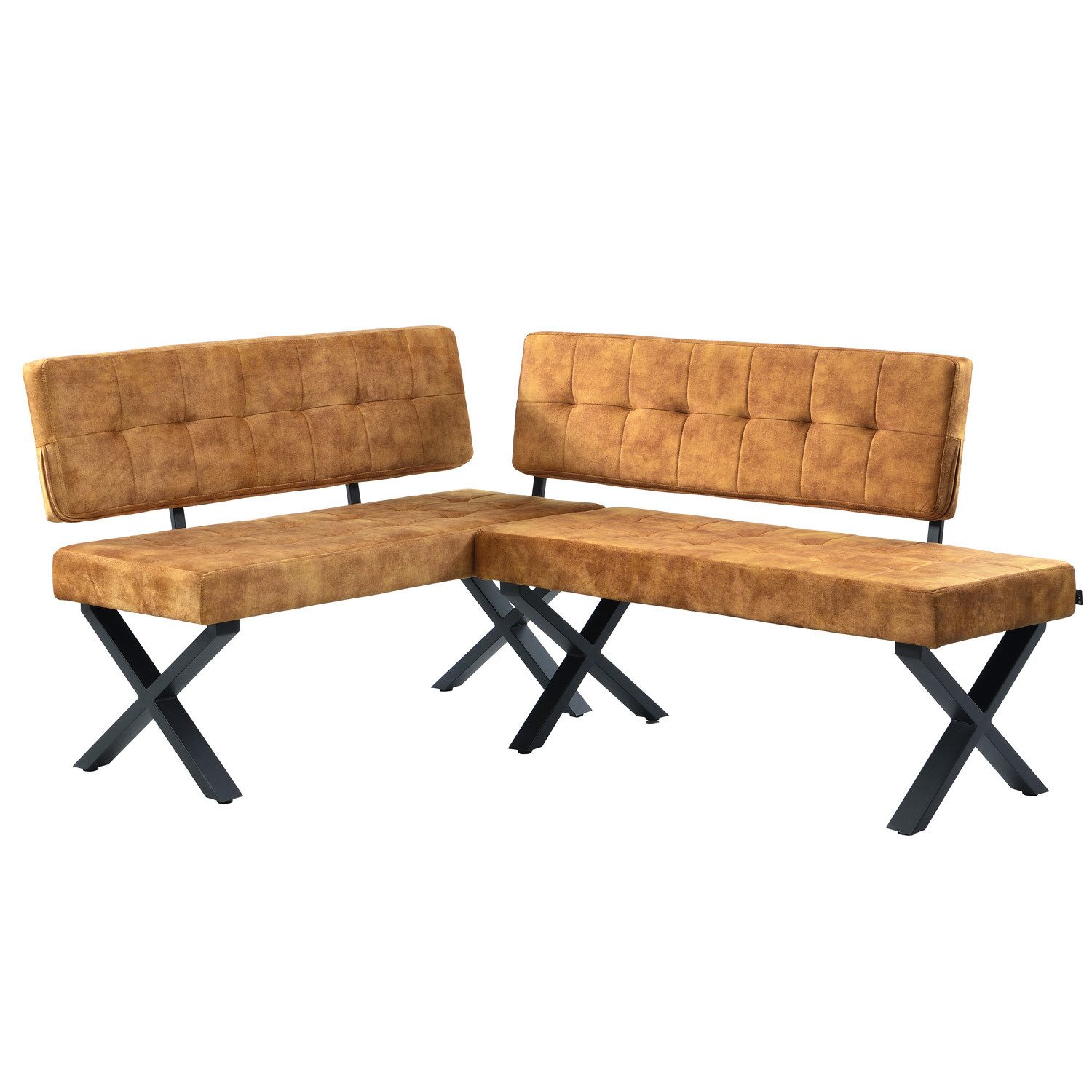 B&D home Eckbank EKA (2-St), beidseitig montierbar, gepolstert, mit Rückenl günstig online kaufen