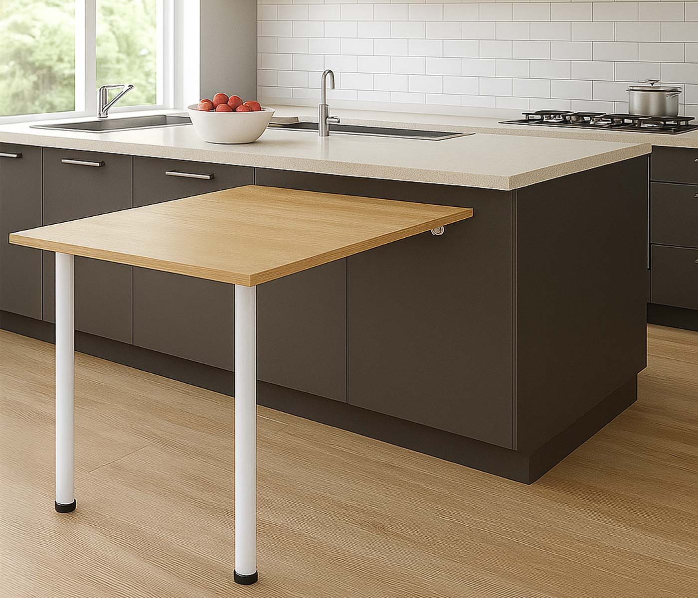 MCW Tischgestell MCW-H34-T2 (Set, 2er), Tischbeine sind abklappbar