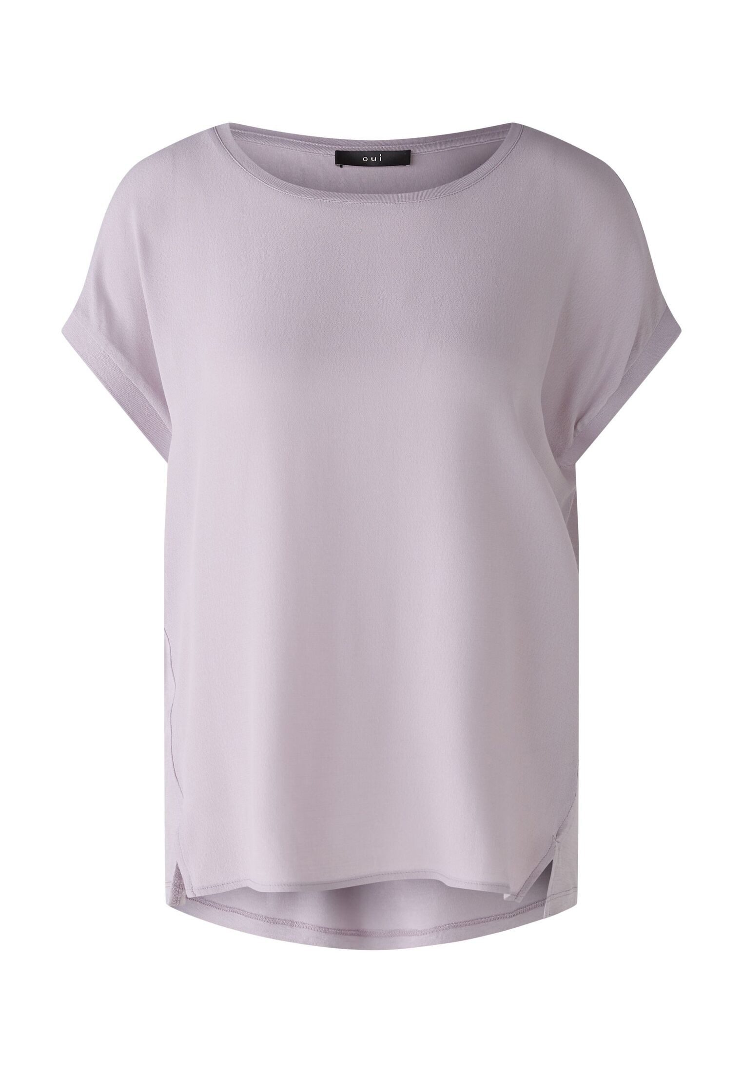 Oui Kurzarmbluse AYANO Blusenshirt 100% Viskosepatch günstig online kaufen