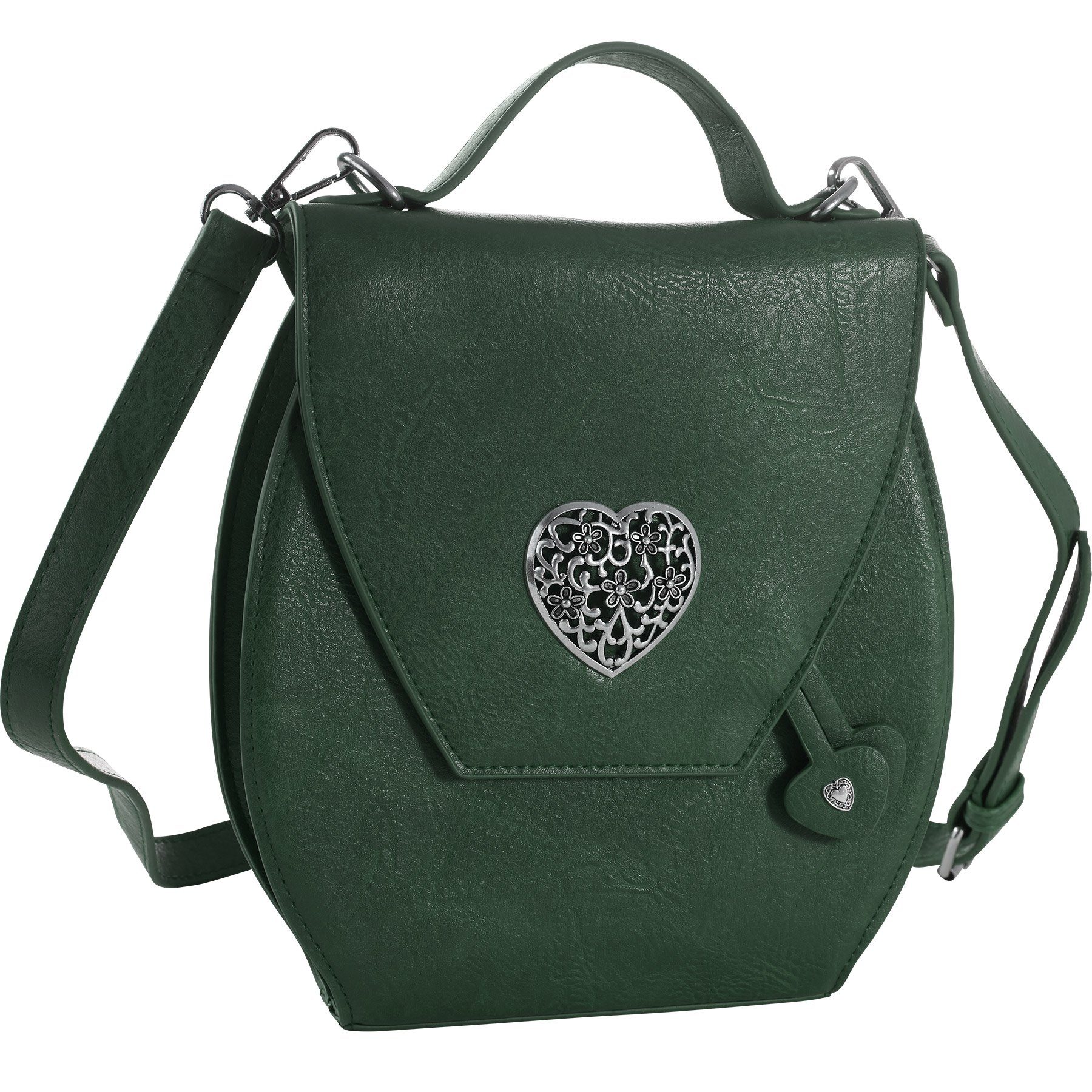 dressforfun Henkeltasche Handtasche Herzmadl grün