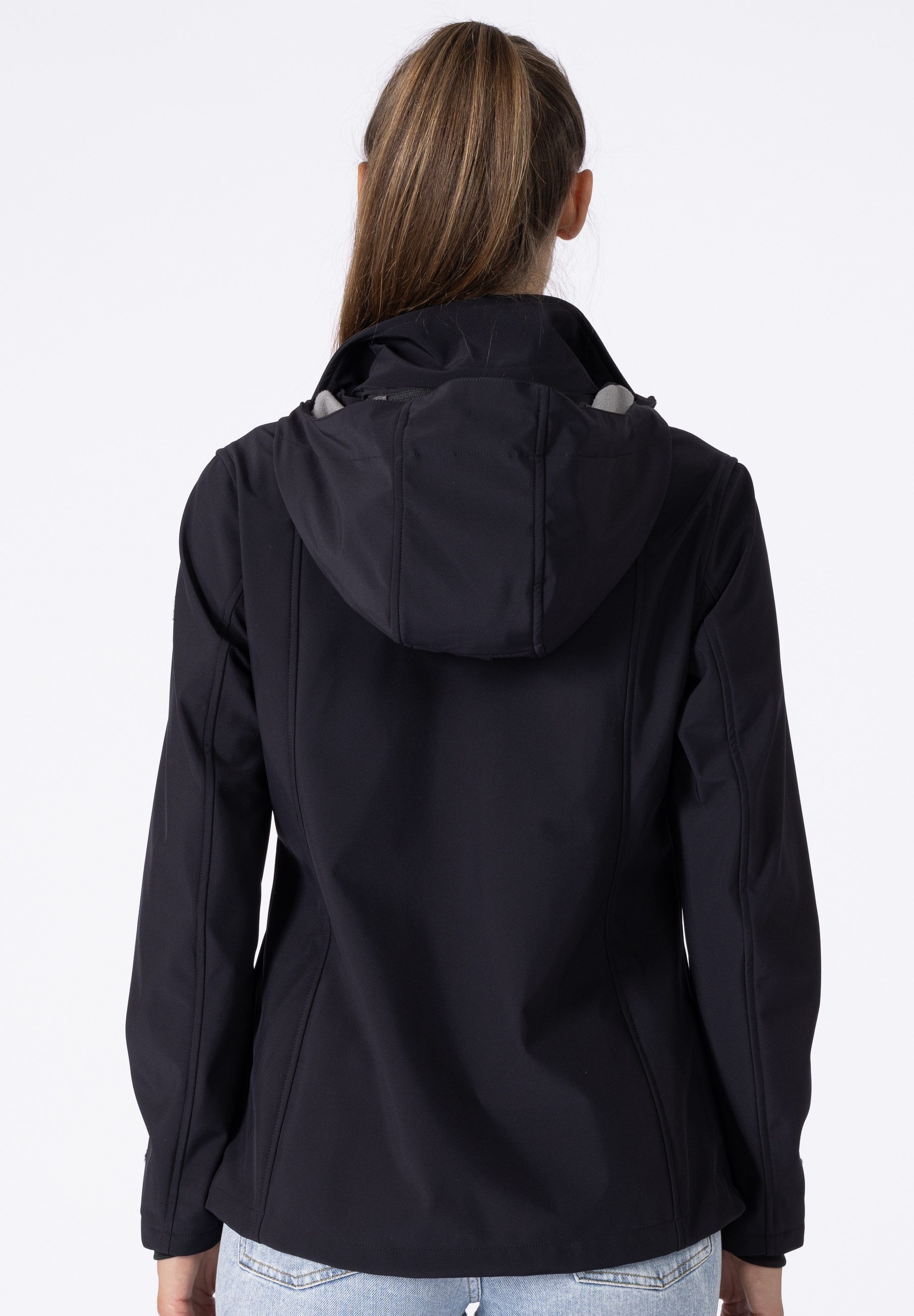 DEPROC Active Softshelljacke DECORAH PEAK V WOMEN mit abnehmbarer Kapuze