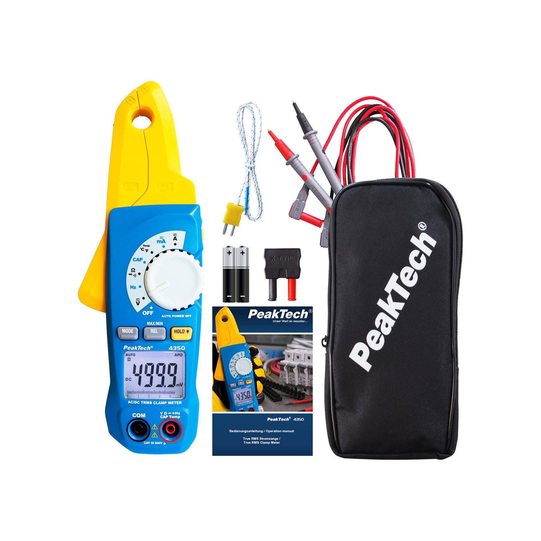 PeakTech Strommessgerät PEAKTECH Stromzange, P 4350, True RMS