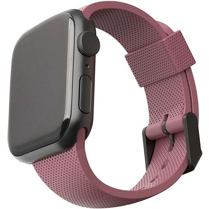 Urban Armor Gear Smartwatch-Armband U by UAG [U] Dot Strap Silikon Band für Apple Watch 38mm / 40mm / 41mm [Watch SE Series 7 / 6 / 5 / 4 / 3 / 2 / 1 Weiches Silikon Edelstahl Verschluss] ZN11367