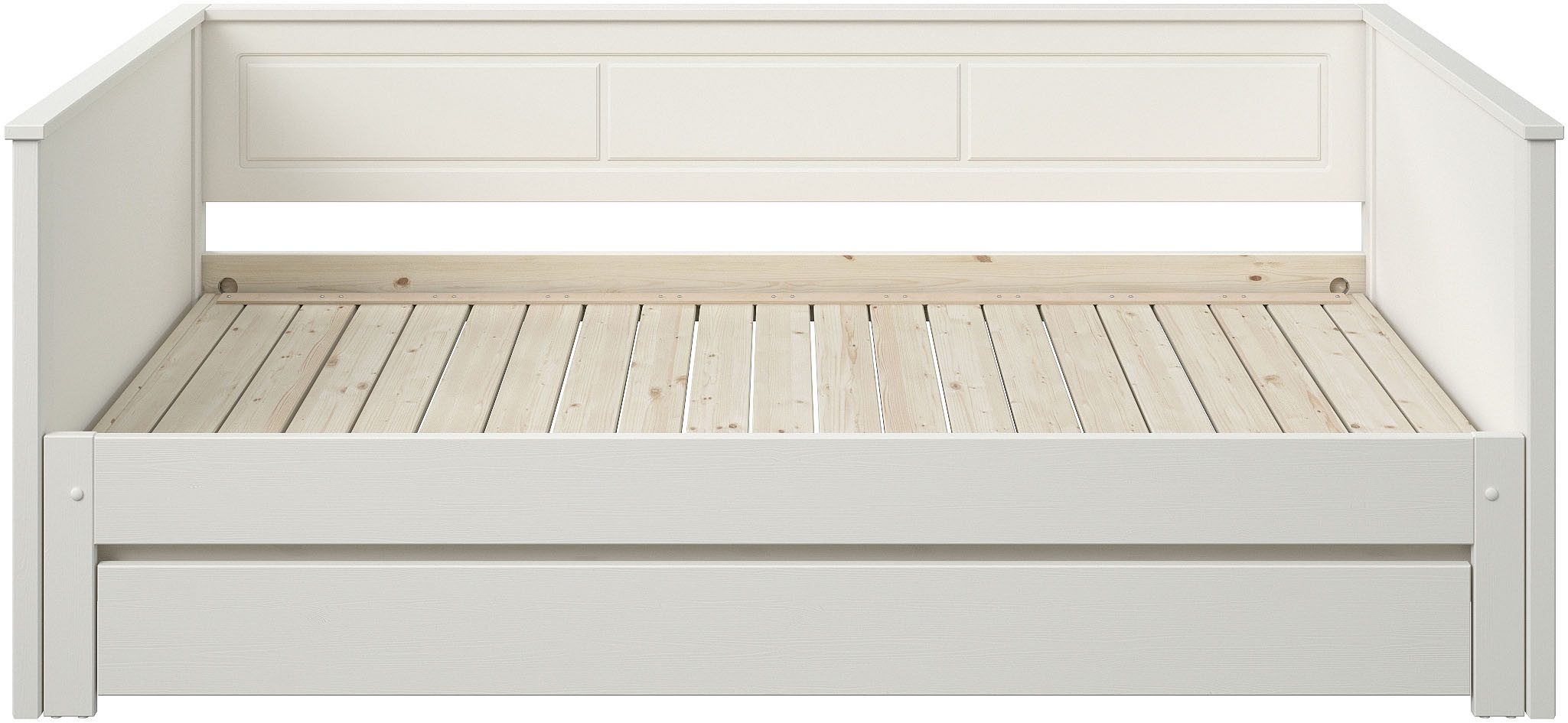 OTTO home Funktionsbett " ERIK " Daybed, Gästebett, Kinderbett, Massivholz (Kiefer), 2. Schlafplatz ausziehbar, moderner Landhausstil, Schublade optional – Bild 5 von 5