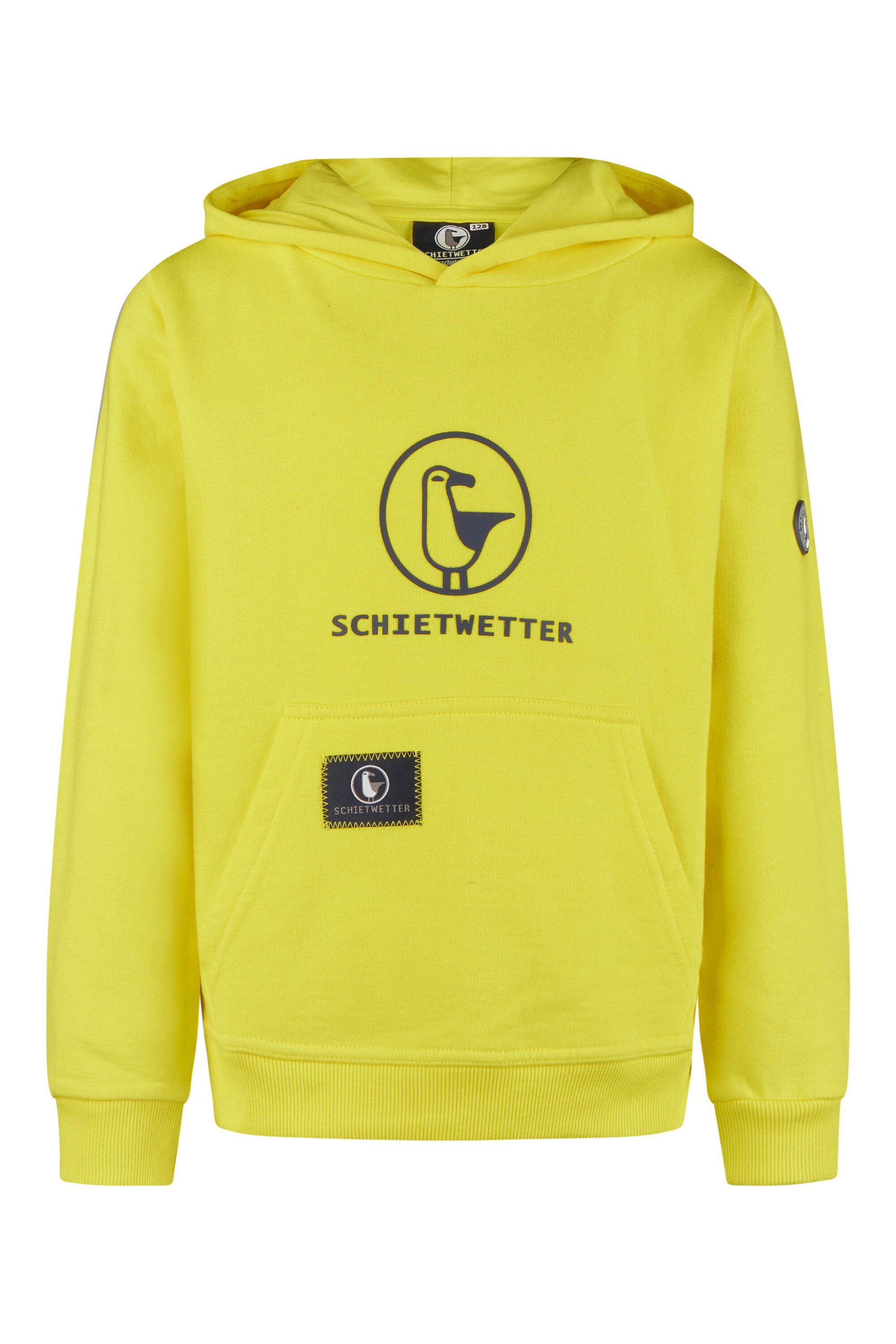 weich kuschelig, bequem, Unisex Schietwetter Kapuzenpullover yellow/navy