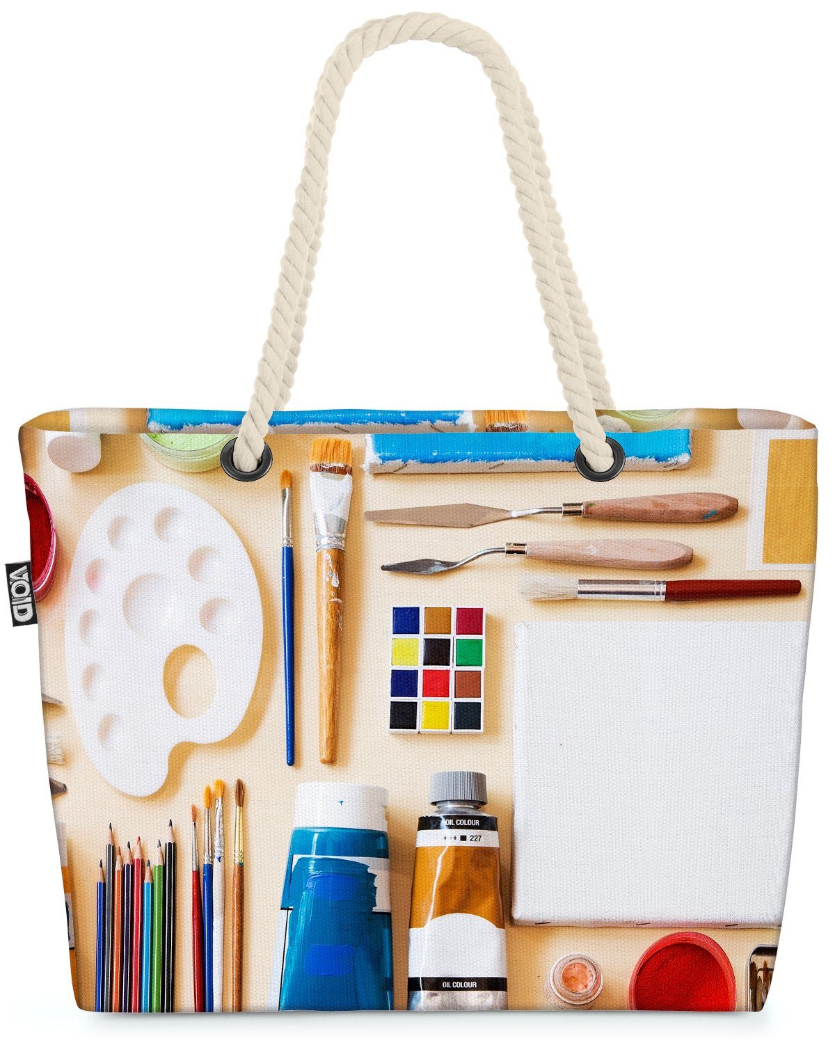 VOID Strandtasche (1-tlg), Malerei Farben Pinsel kunst farbe malerei handwerk ausstattung pen sc