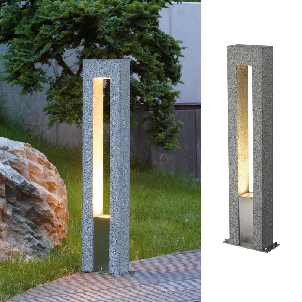 SLV Außen-Stehlampe Wegeleuchte Arrock Arc, GU10, Granit