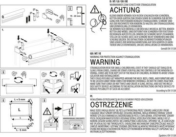 Seitenzugrollo Ornament, GARDINIA, Lichtschutz, ohne Bohren, freihängend, Klemmfix, vormontiert auf Montageschiene