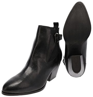 Buffalo MADITA Schwarz Stiefelette Damenstiefelette aus echt Leder