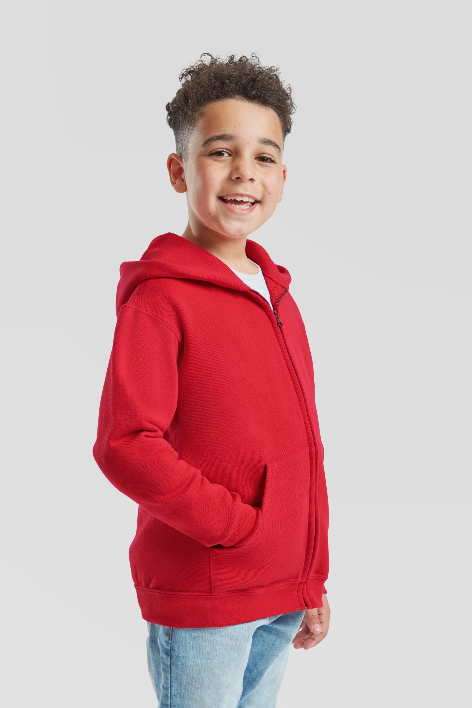Fruit of the Loom Sweatjacke Classic Hooded Sweat Jacket Kids – Bild 4 von 5