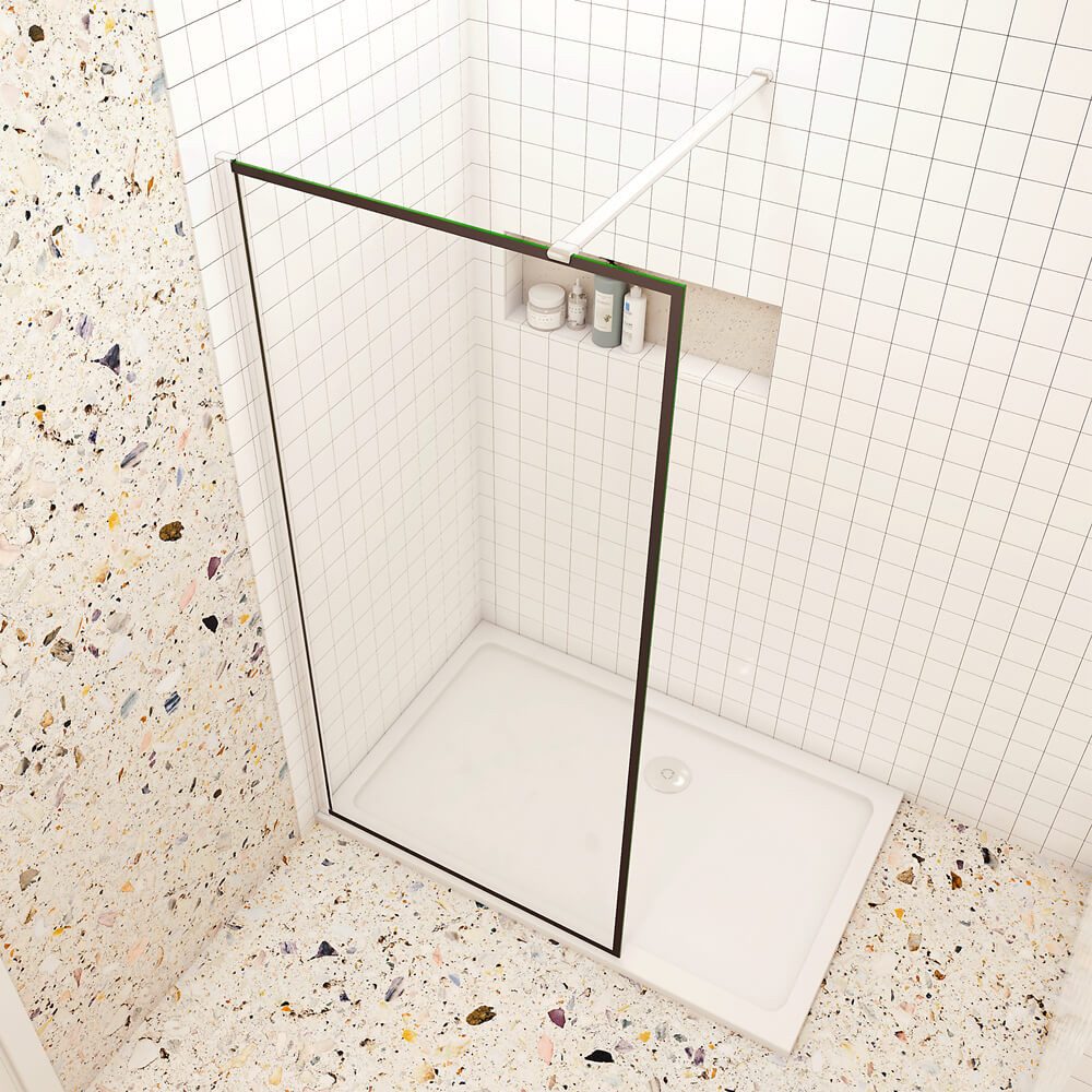 Thumbnail - duschspa Duschwand Walk in Dusche Trennwand Duschwand 8mm ESG Nano Glas Glaswand, Einscheibensicherheitsglas, Sicherheit...
