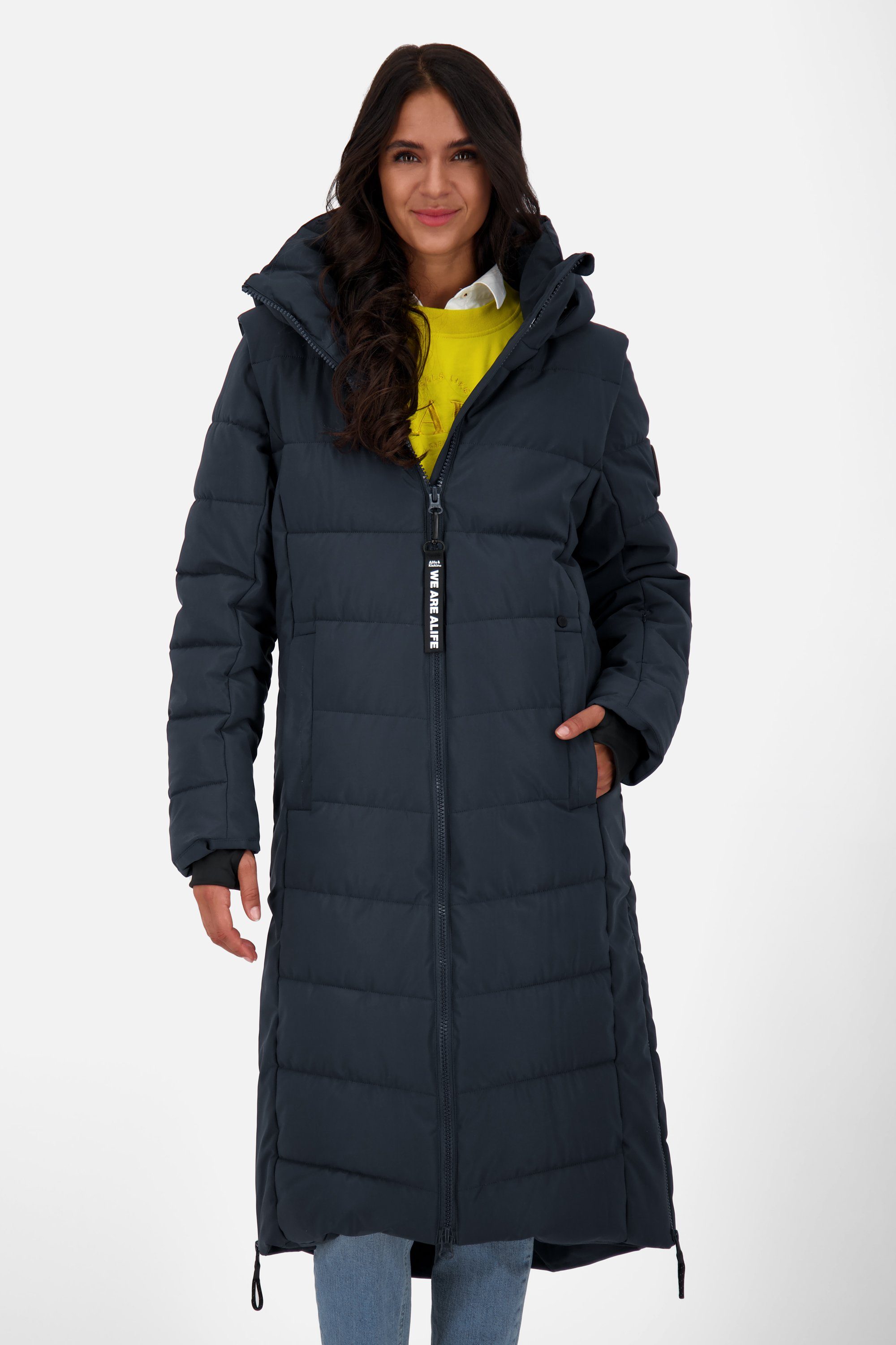 Alife & Kickin Funktionsparka Nellie Steppjacke Pufferjacket Wintermantel mit Kapuze