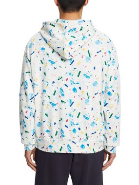 Esprit Sweatshirt Hoodie aus Bio-Baumwolle mit Print (1-tlg)