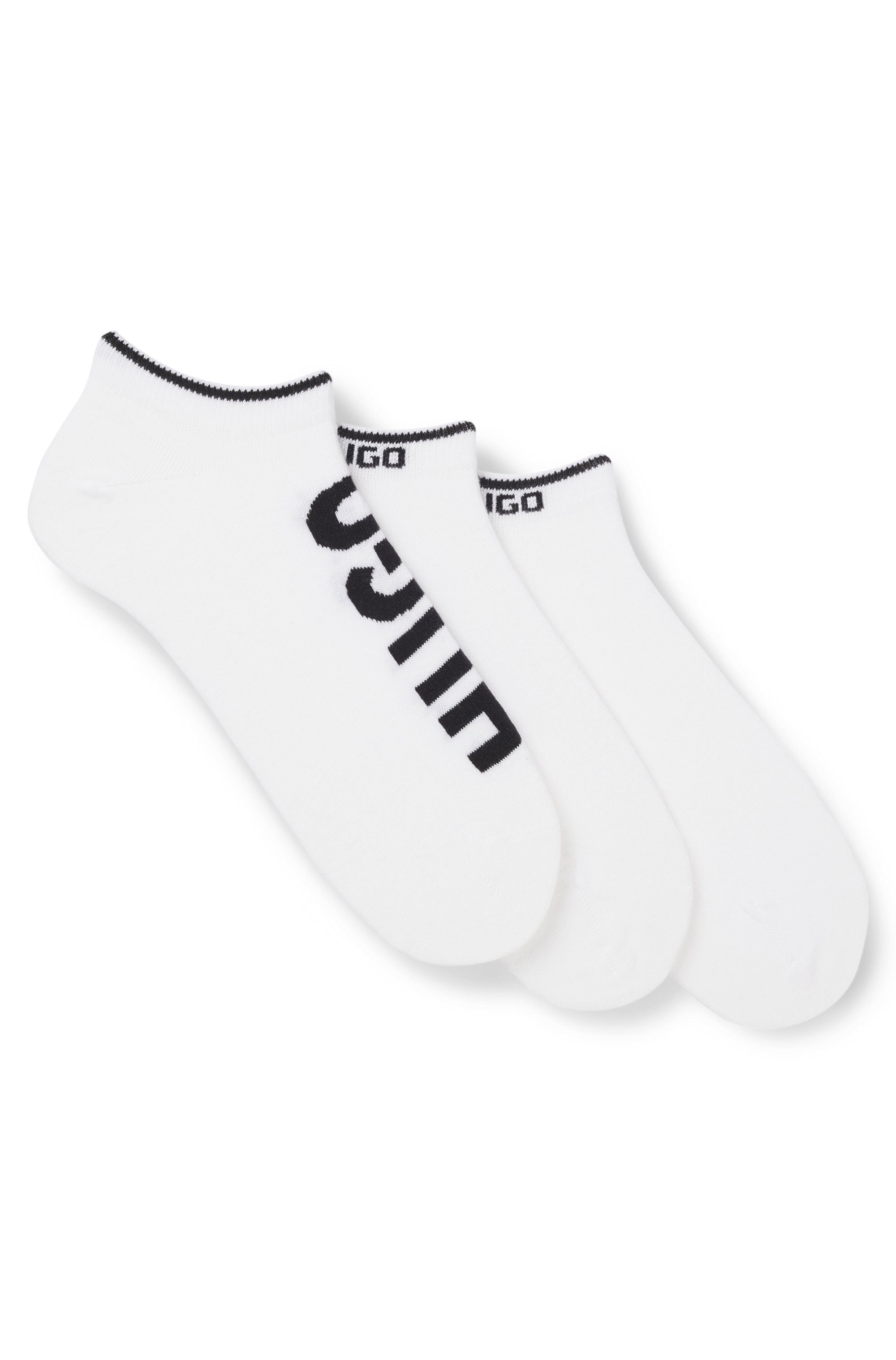 HUGO Sneakersocken 3P AS LOGO CC (3-Paar) mit Logodetails