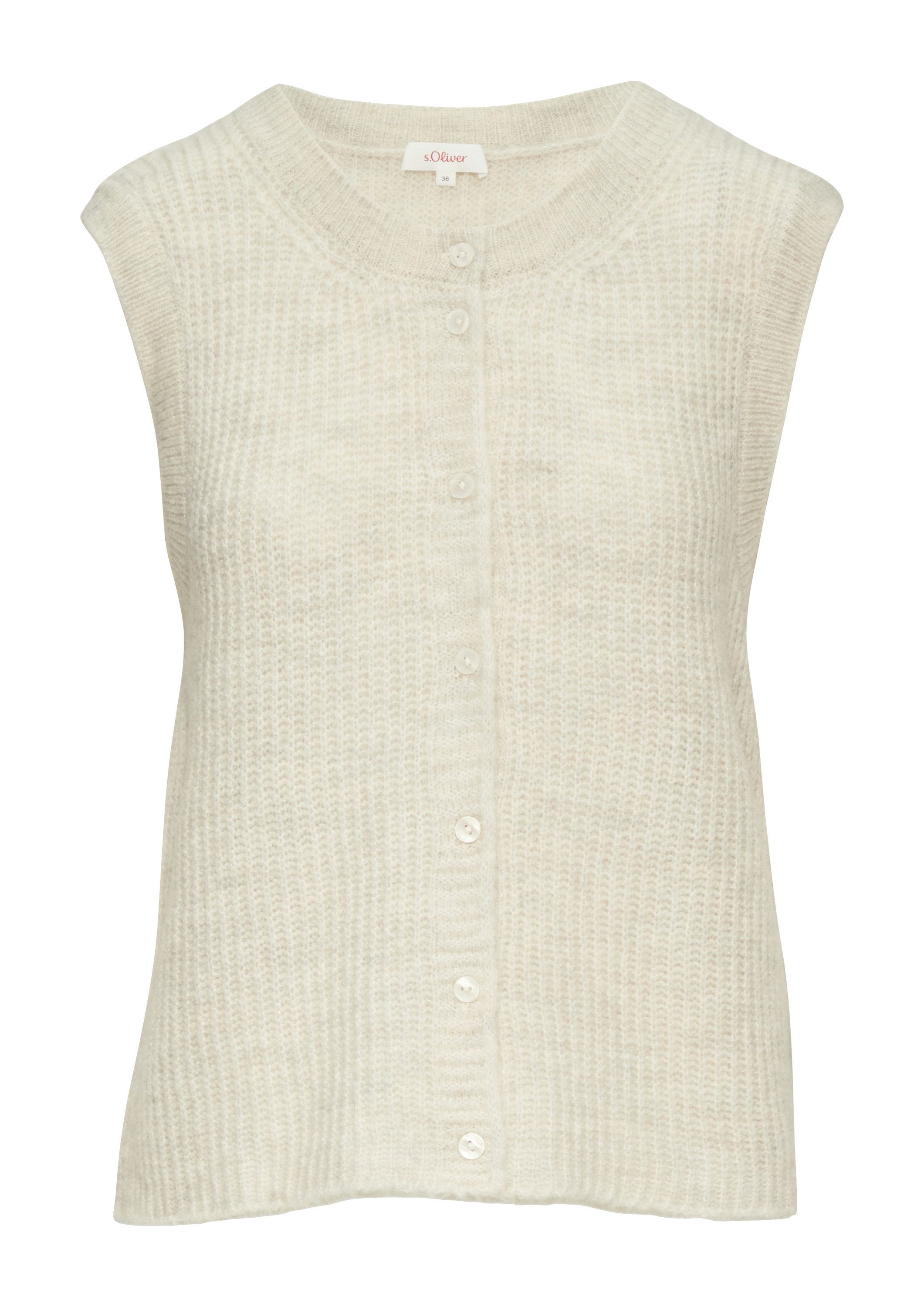 s.Oliver Funktionsweste Strickjacke Geknöpfte Strickweste günstig online kaufen