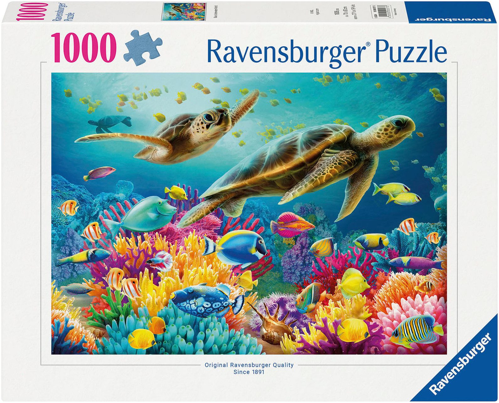 Ravensburger Puzzle Blaue Unterwasserwelt, 1000 Puzzleteile, Made in German günstig online kaufen