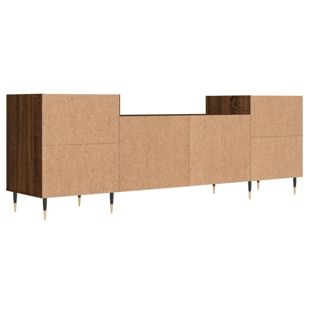 Holzwerkstoff Eiche cm TV-Schrank TV-Schrank Braune vidaXL Braun 160x35x55 (1-St) Eichen-Optik