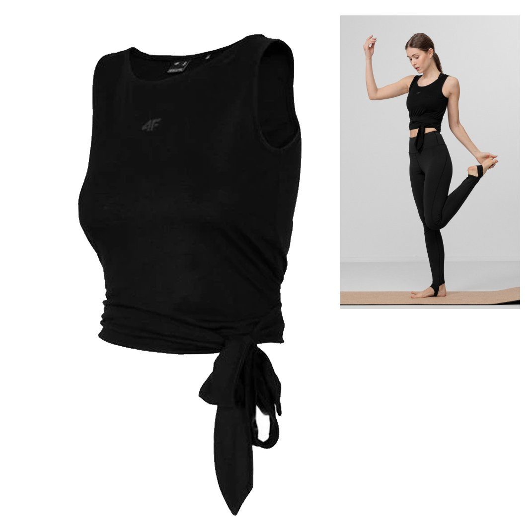 4F ärmelloses schwarz Yoga - Sport 4F Shirt Damen Tank Top, Kurzarmshirt