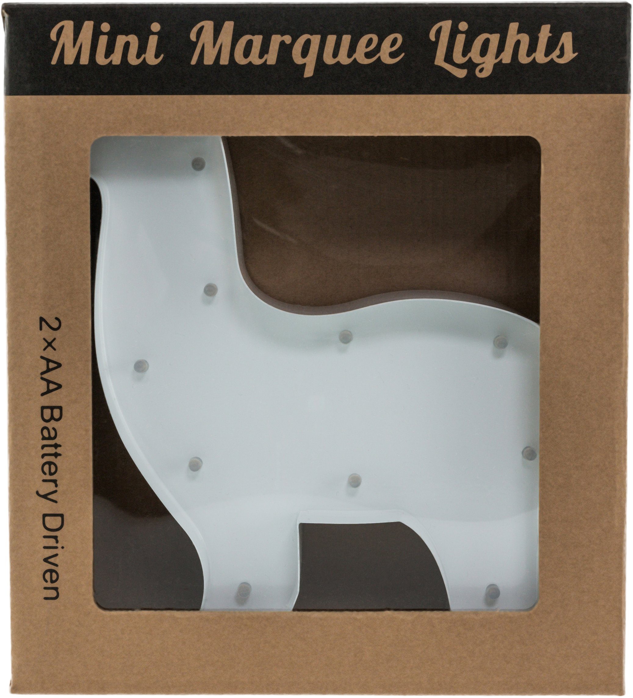 - LED Lama MARQUEE LEDs Tischlampe LIGHTS festverbauten Dekolicht cm LED Wandlampe, 21x23 fest Lama, mit 12 Warmweiß, integriert,