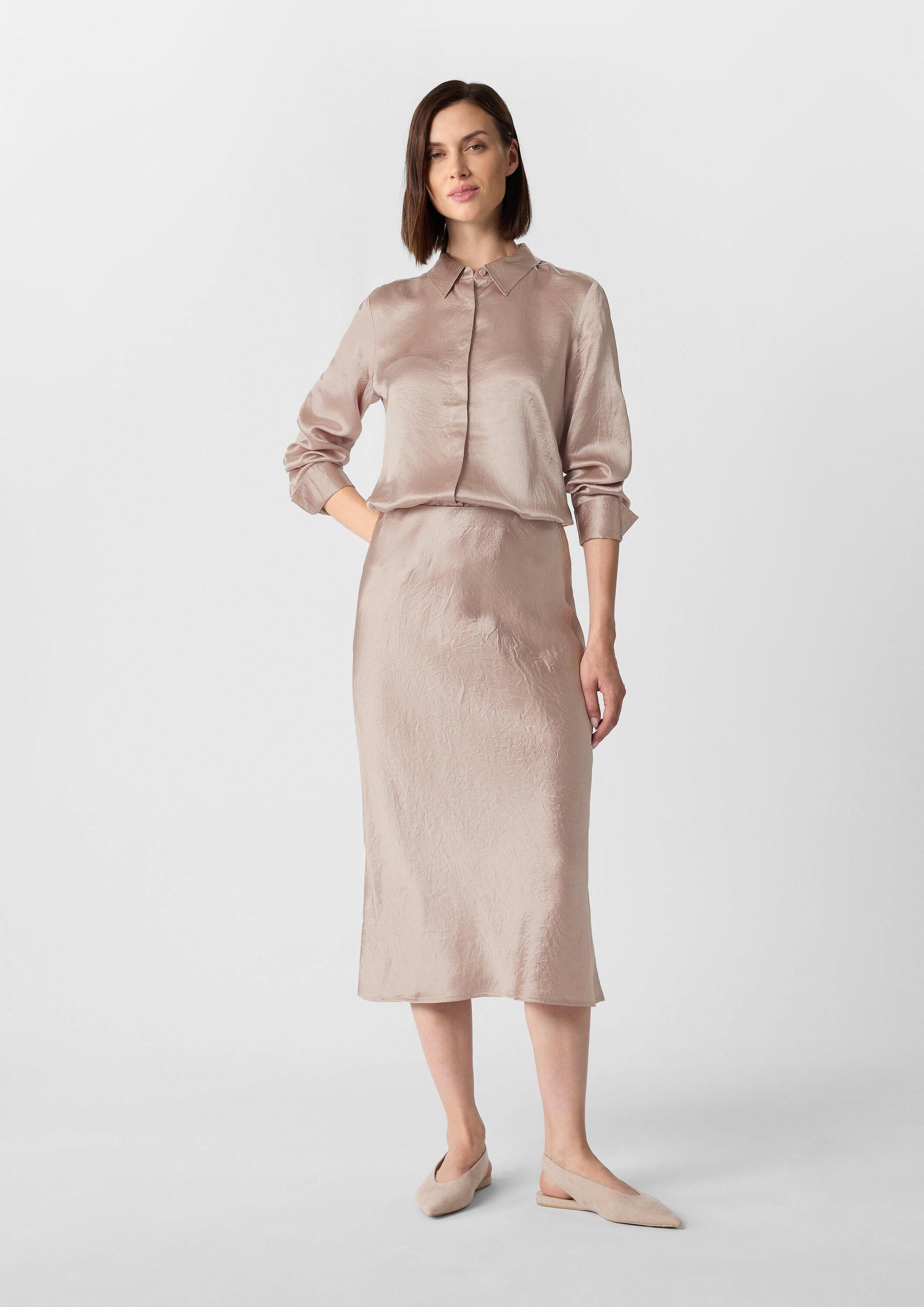 comma Midirock Rock Midirock aus crinkled Satin