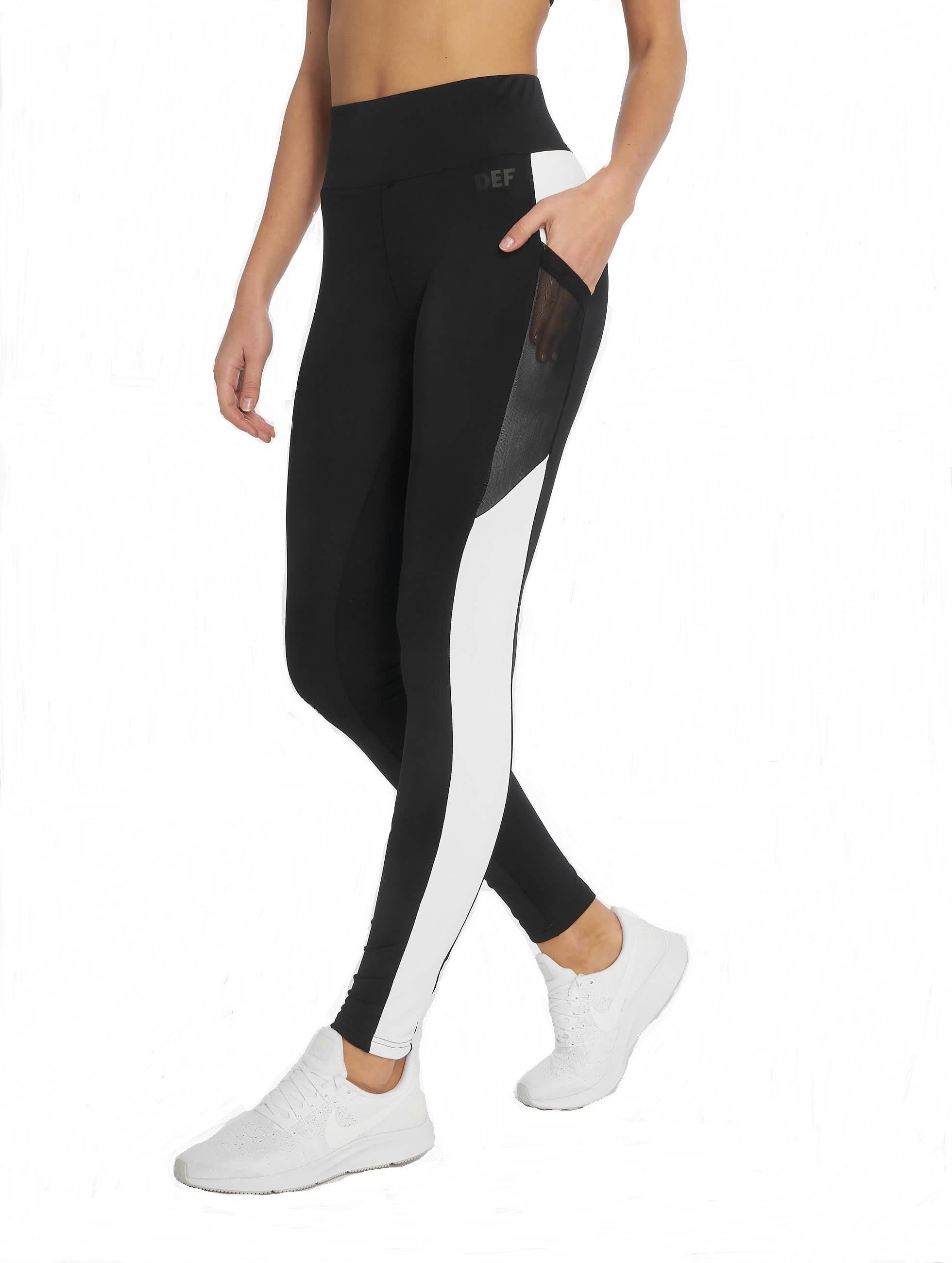 DEF Leggings Stripes Black mit elastischem Bund günstig online kaufen
