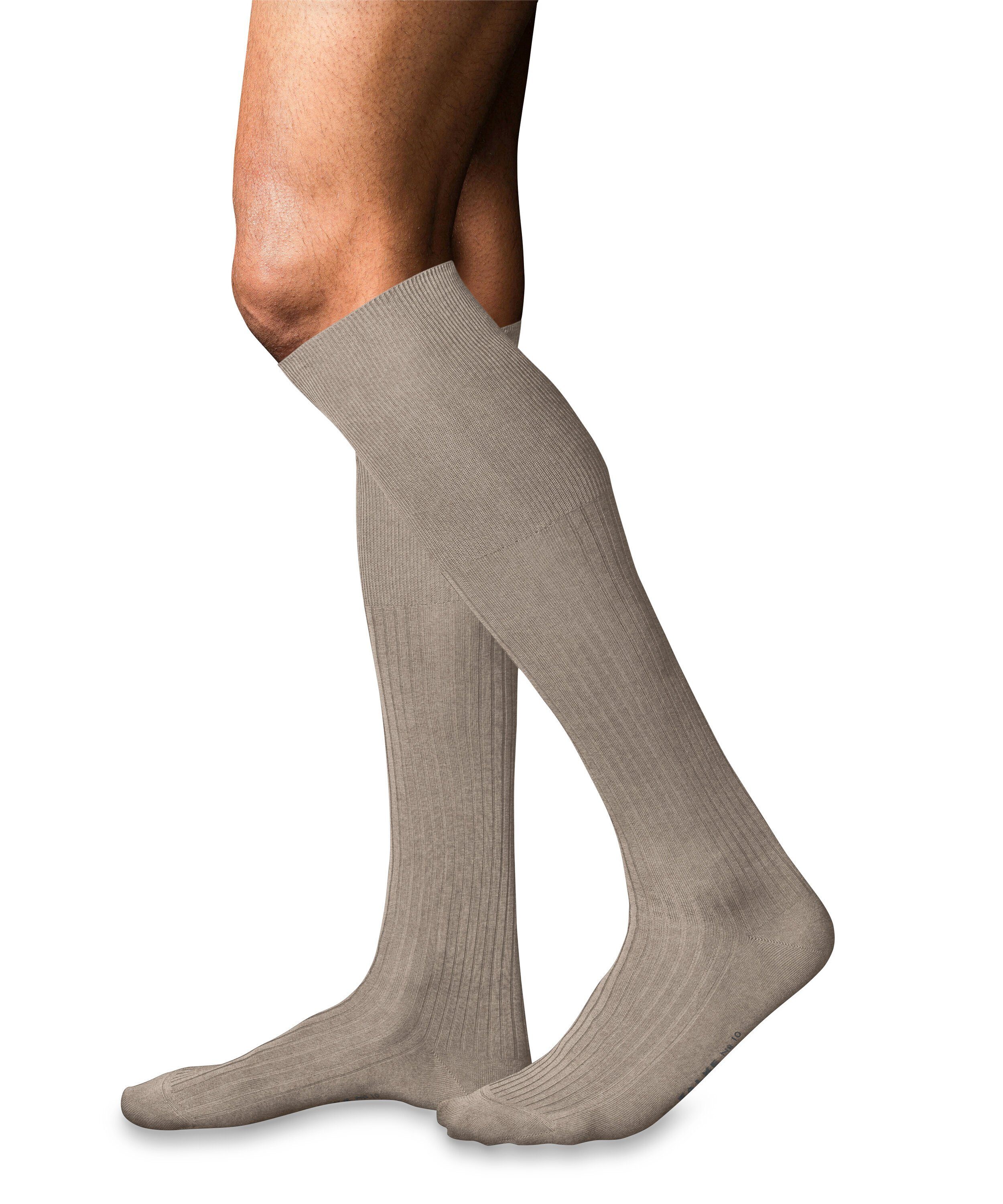 FALKE Kniestrümpfe No. 10 Pure Fil d´Écosse Kniestrümpfe (1-Paar) mit ägyptischer „Karnak“ Baumwolle