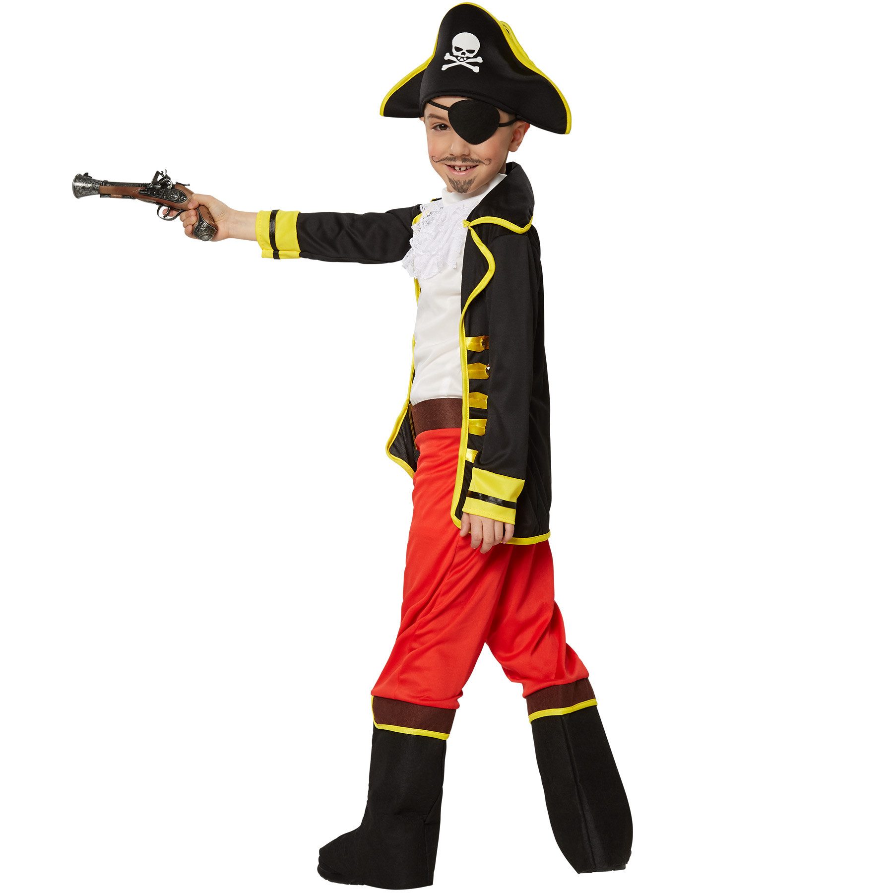 dressforfun Piraten-Kostüm Jungenkostüm Piratenprinz, Langärmelige Jacke mit Kragen