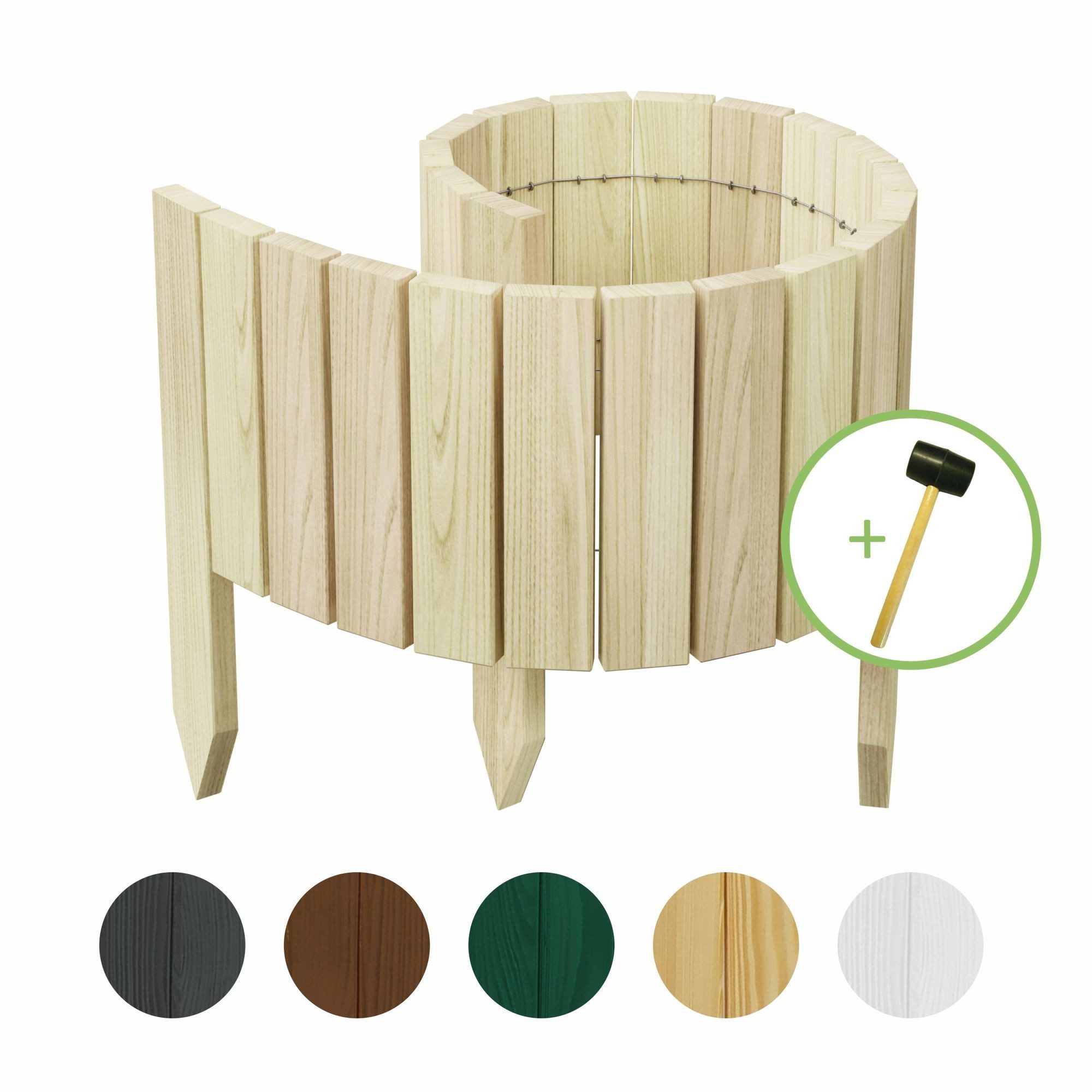 be4nature Palisade Rollborder Flexibler Holzzaun aus günstig online kaufen