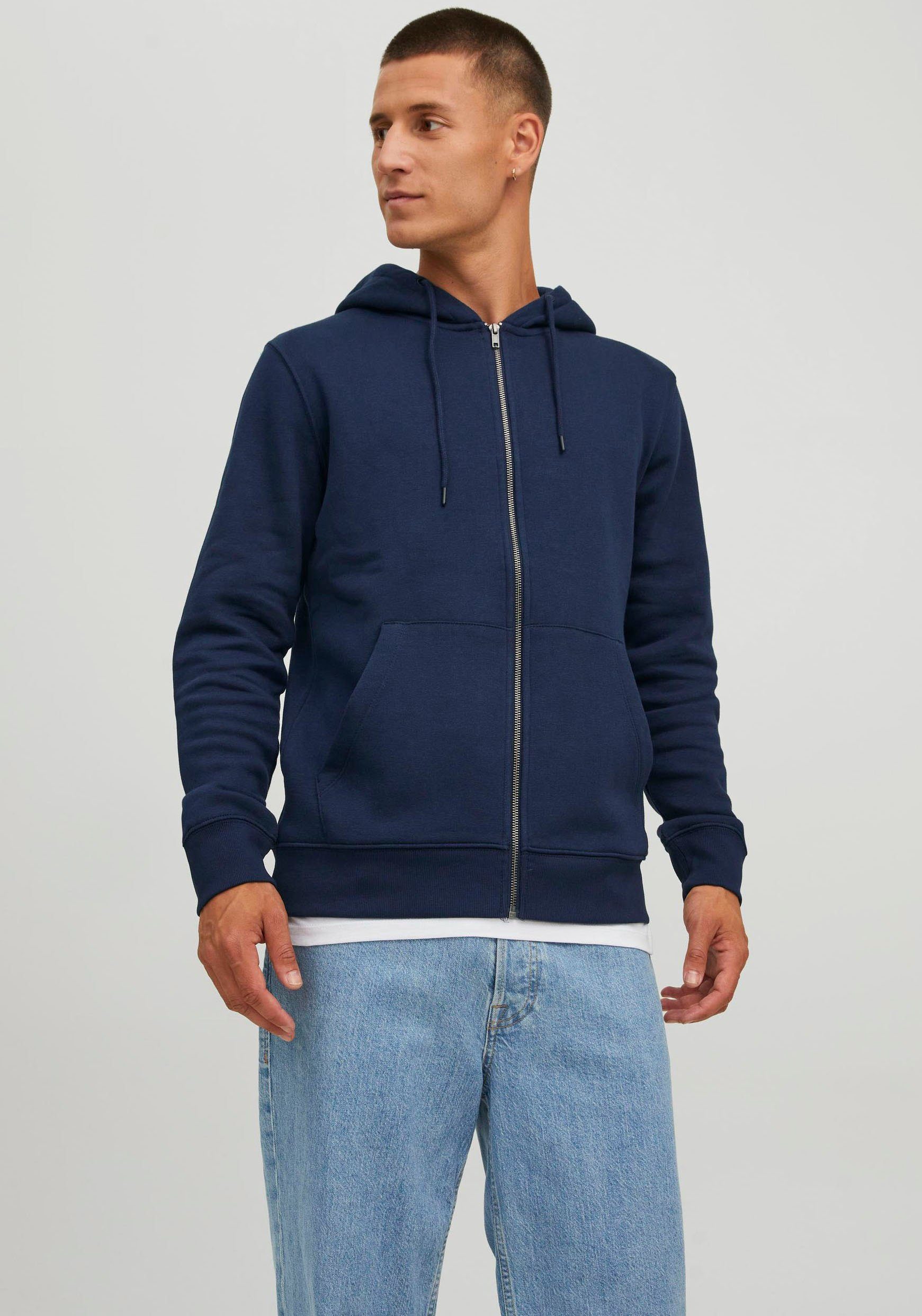 STAR BASIC marine HOOD Kapuzensweatjacke SWEAT ZIP & Jack Jones