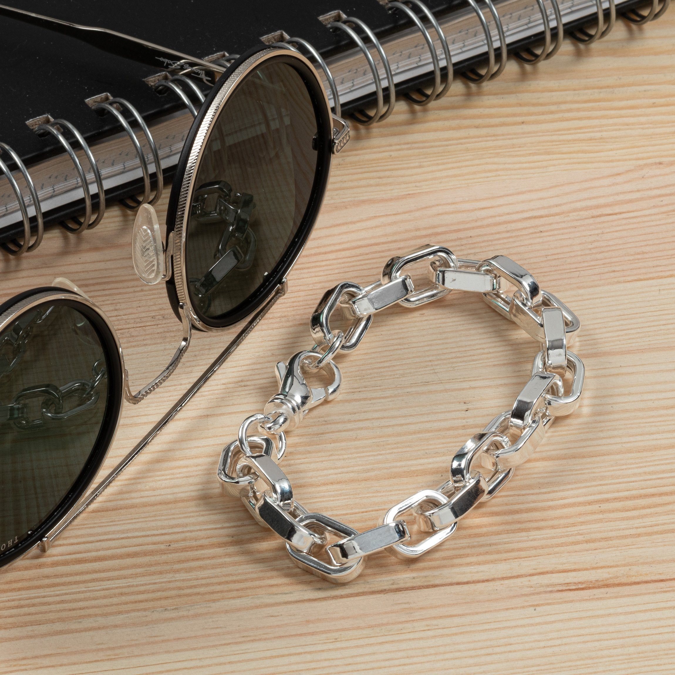 NKlaus Silberarmband Armband 925 Sterling Silber 22cm Noblesse Hohlkett (1 günstig online kaufen