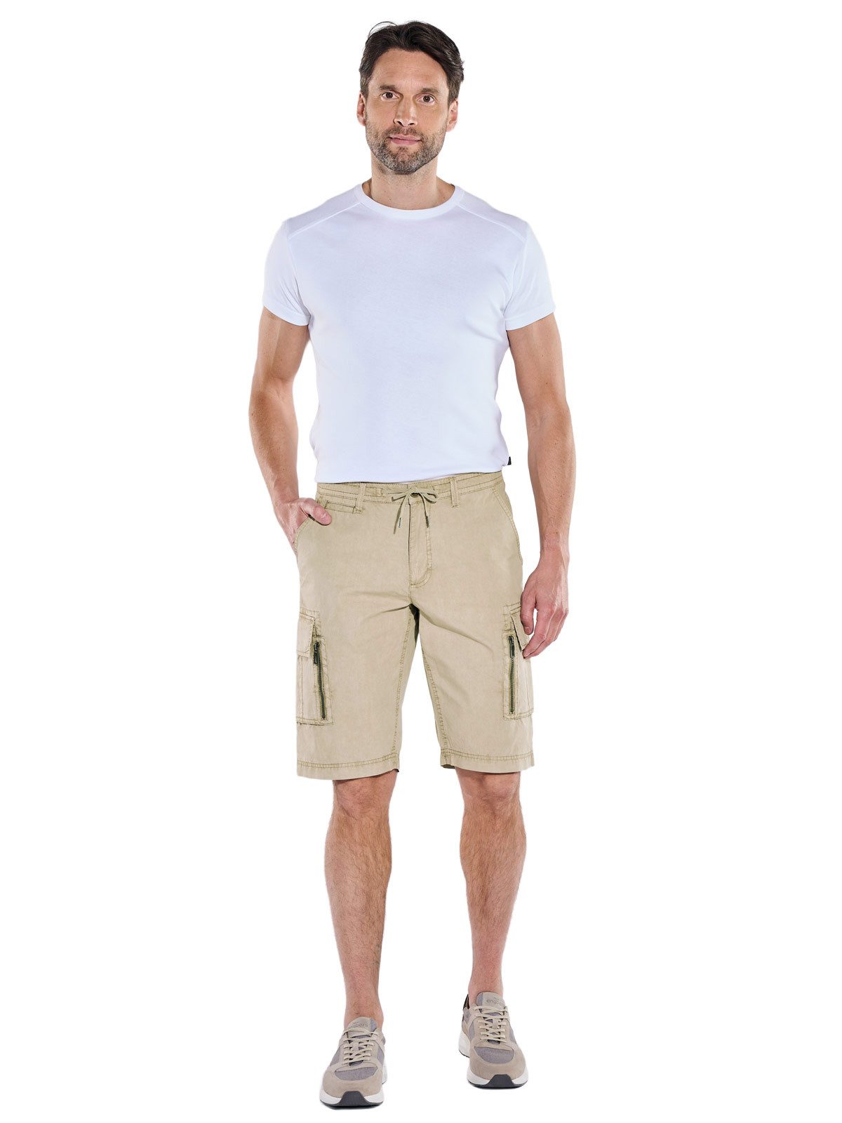 Engbers Cargobermudas Herren Bermuda mit Tunnelzug, Beige