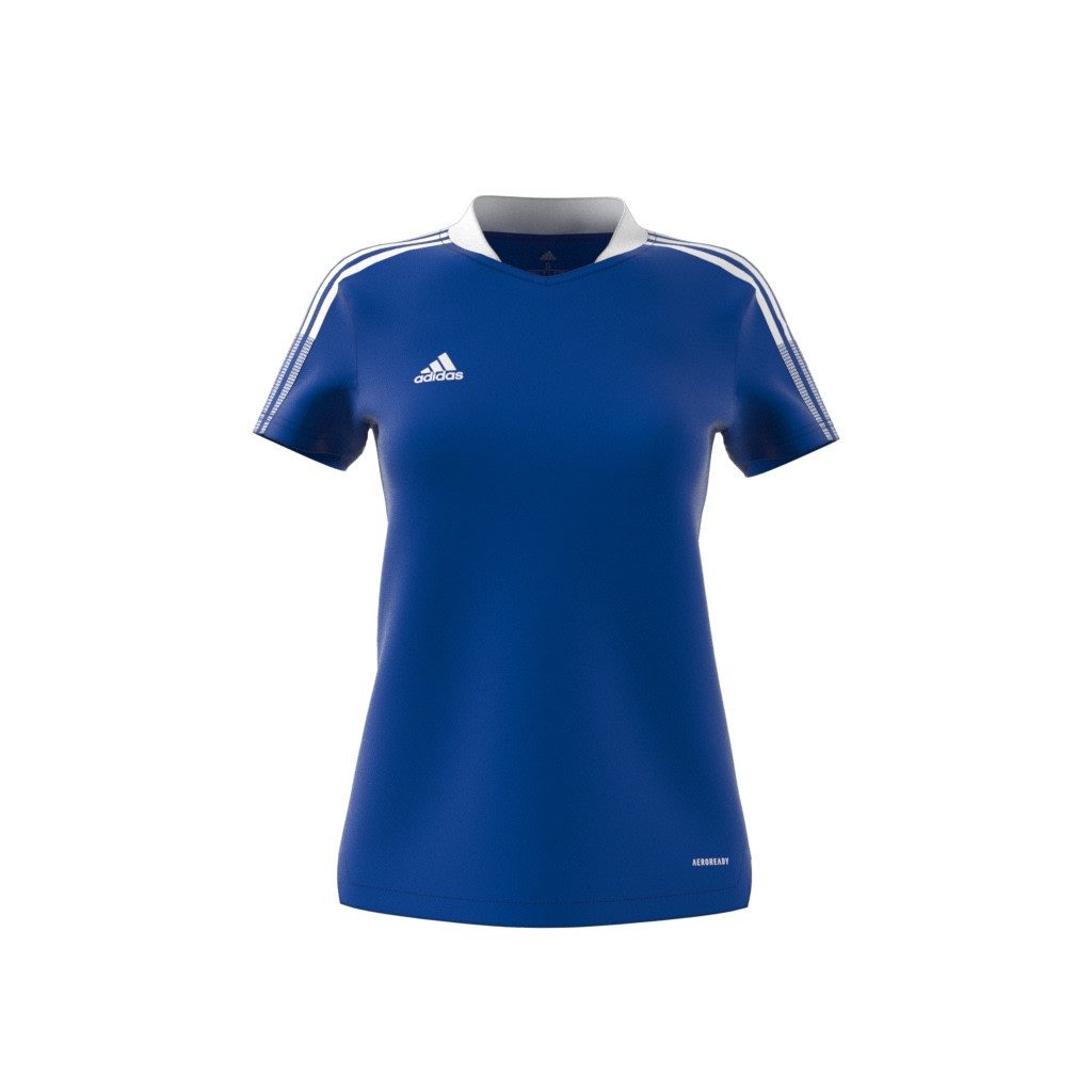 adidas Performance Trainingsshirt Tiro 21 Trikot (Mesh-Einsätze) royalblau Damen