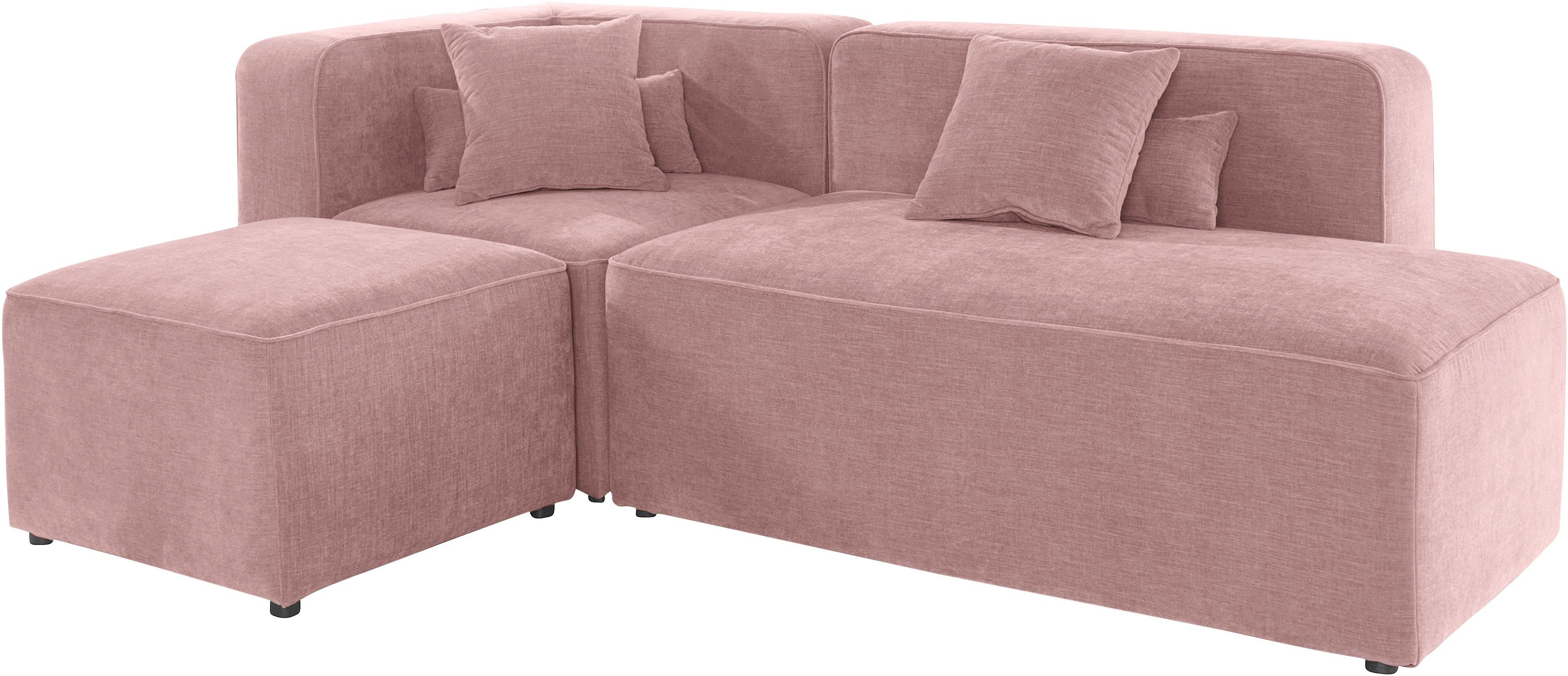 Home affaire Ecksofa Sundstrup L-Form, Modulserie, individuelle Zusammenstellung