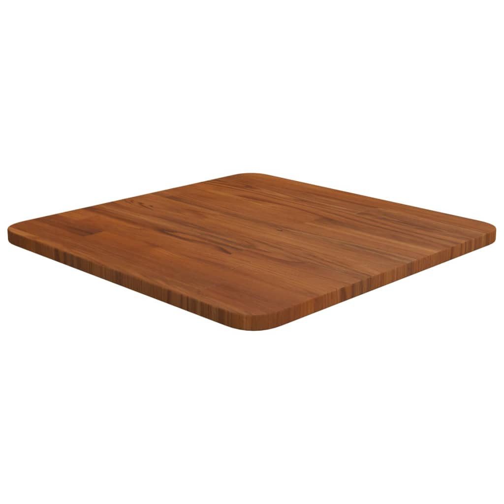 furnicato Tischplatte Quadratische aus massivem Eichenholz 40x40x1,5 cm (1 St), Lasierte Holzplatte als Tischplatte für Beistelltische und Regale