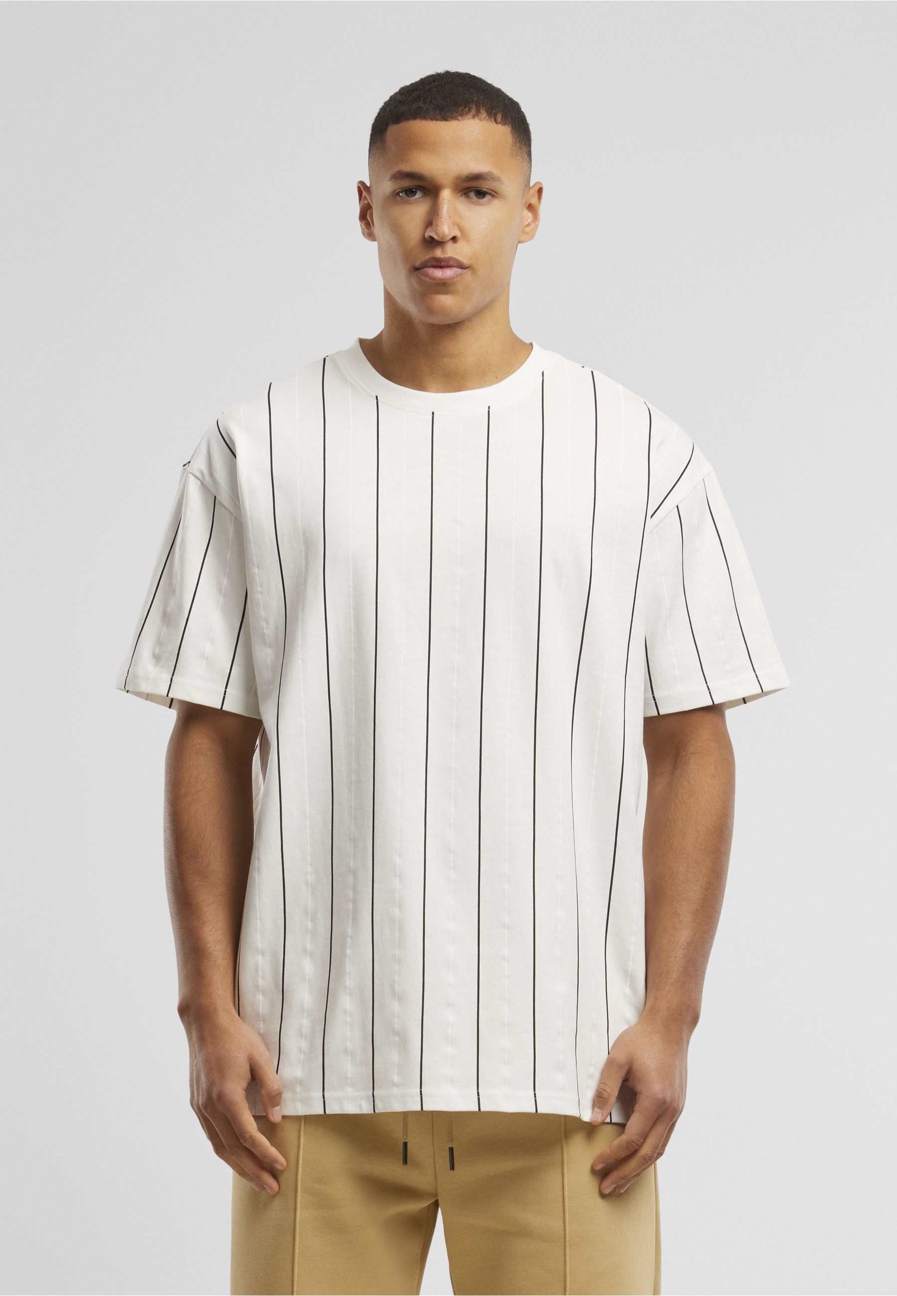 URBAN CLASSICS T-Shirt Urban Classics Printed Pinstripe Tee (1-tlg) – Bild 5 von 5