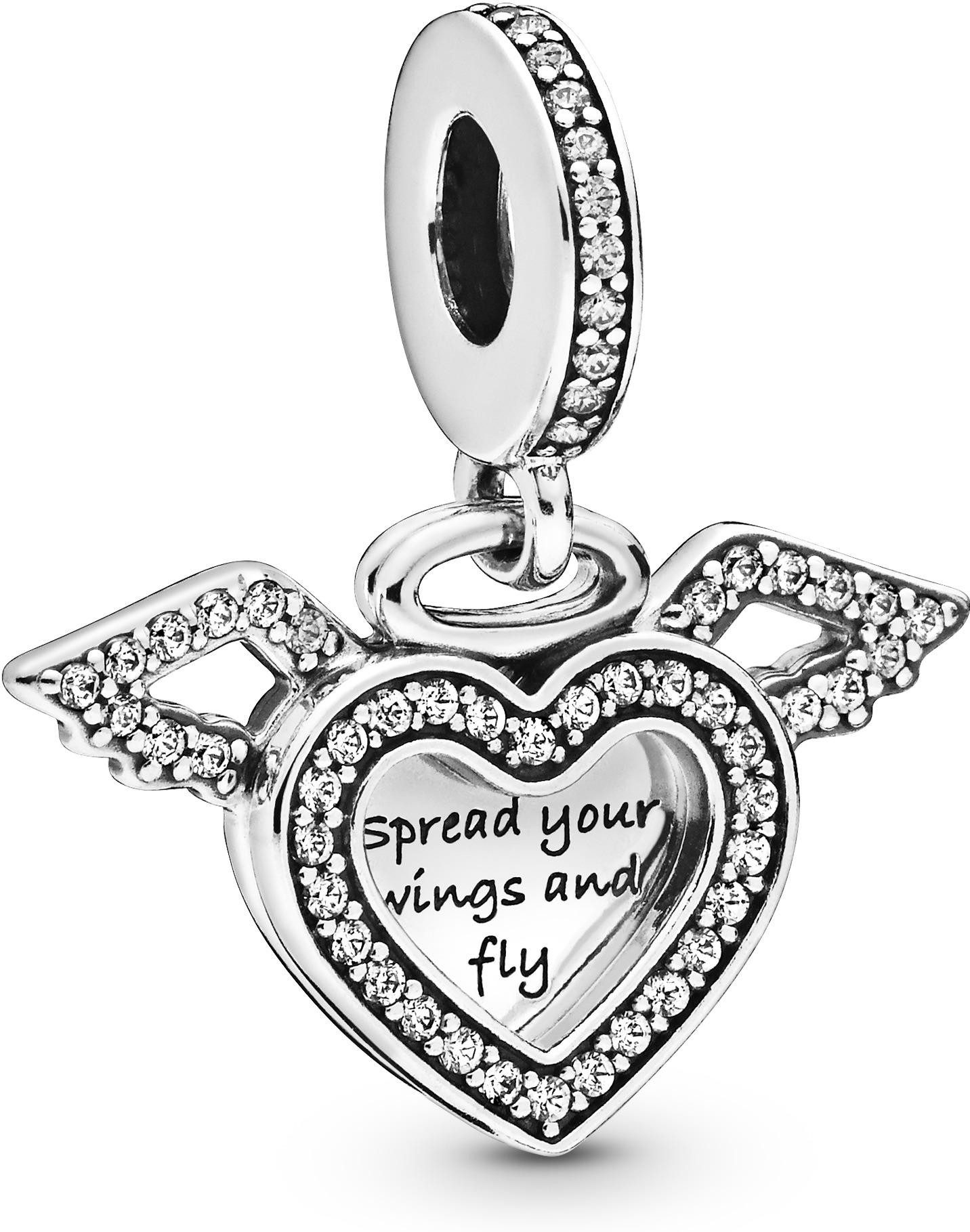 Pandora Kettenanhänger Pandora Herz und Engelsflügel Charm-Anhänger 798485C günstig online kaufen