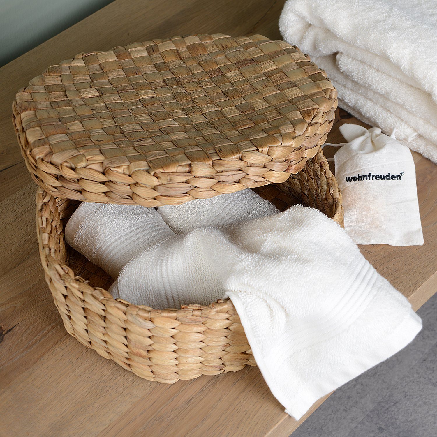 Geflochtene Hängekörbe Aus Wasserhyazinthe - Boho Deko & Aufbewahrung