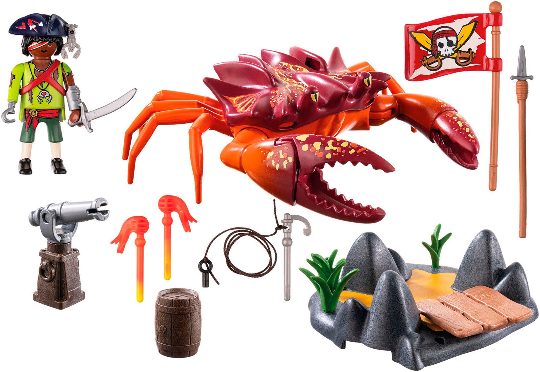 Playmobil® Kampf gegen die Riesenkrabbe (71532), Pirates Konstruktions-Spie günstig online kaufen