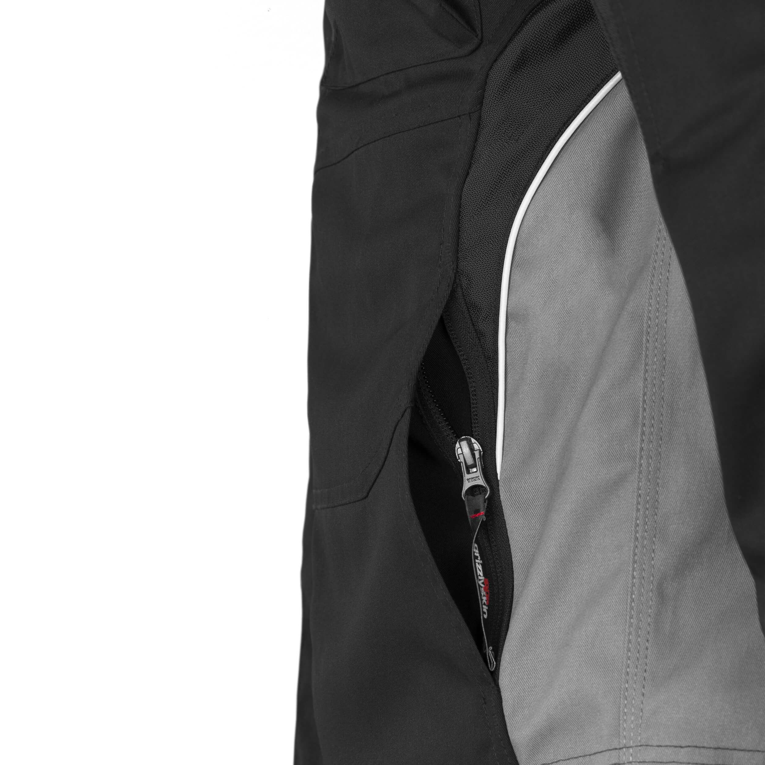 Qualitex Workwear Arbeitsjacke Leichte Workwear Bundjacke - Atmungsaktiv & Robust - Ungefüttert (1-St) Lyocell, Cordura, Stretch - Top modern für Handwerker & Mechatroniker