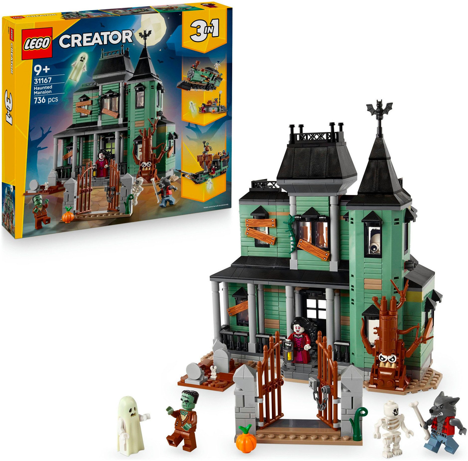 LEGO® Geisterhaus (31167), LEGO LEGO Creator Konstruktionsspielsteine, (736 günstig online kaufen