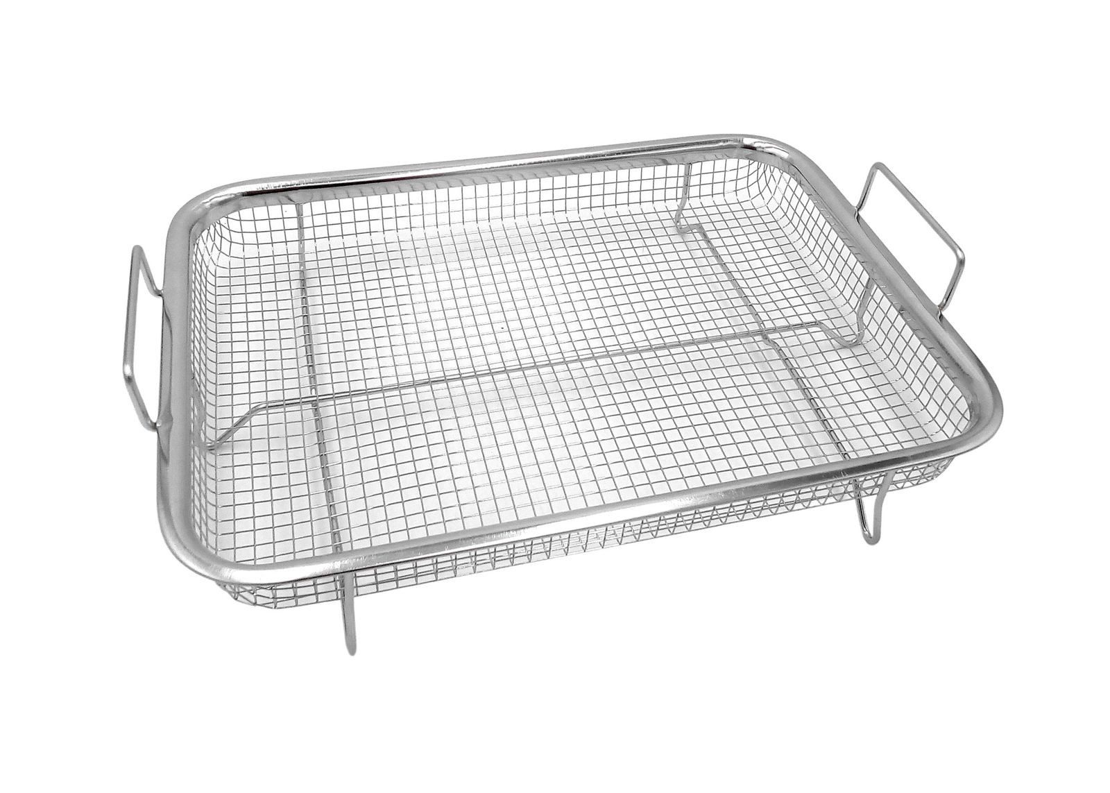 BURI Grillschale Backofen Edelstahl Grillkorb Grillschale Grillgitter Grillblech