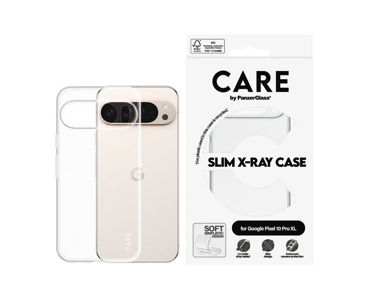 CARE by PanzerGlass Handyhülle Slim X-Ray Case für Google Pixel 10 Pro XL, Backcover, Schutzhülle, Handyschutzhülle, Case, Schutzcase, stoßfest
