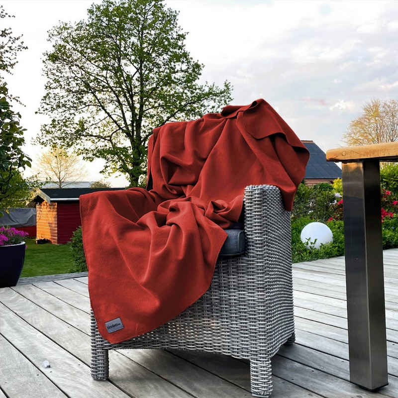 Wohndecke Sommerdecke, Überdecke aus Baumwolle, blanketino, pflegeleichte Sofadecke, Made in Germany, 150x210 cm