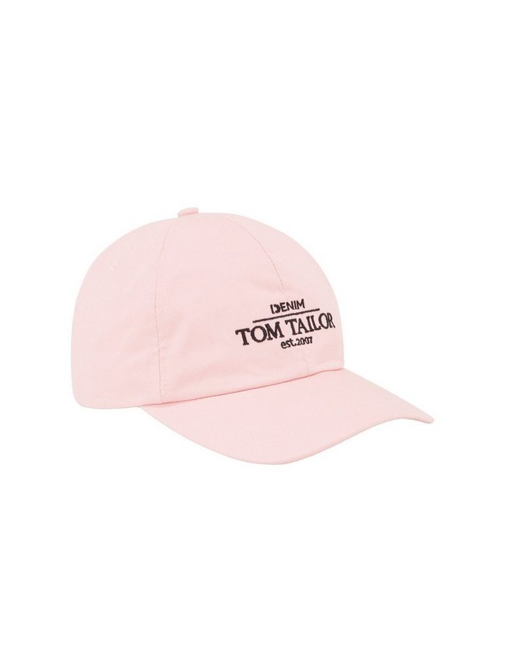 TOM TAILOR Denim Baseball Cap Cap mit Logo Stickerei, Aus atmungsaktiver  und weicher Baumwolle