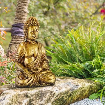relaxdays Buddhafigur Buddha Figur Garten 30 cm