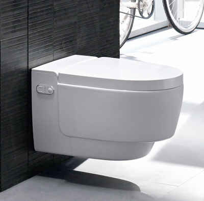 GEBERIT Dusch-WC »AquaClean Mera«, wandhängend, Abgang waagerecht, Set, mit automatischer Reinigung, Duschfunktion
