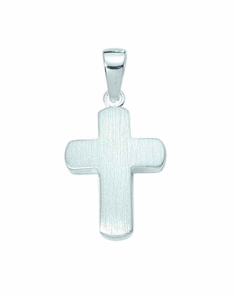 Adelia´s Kette mit Anhänger 925 Silber Kreuz Anhänger, Schmuckset - Set mit  Halskette, Maße des Anhängers - Breite 11,4 mm - Höhe 10,5 mm