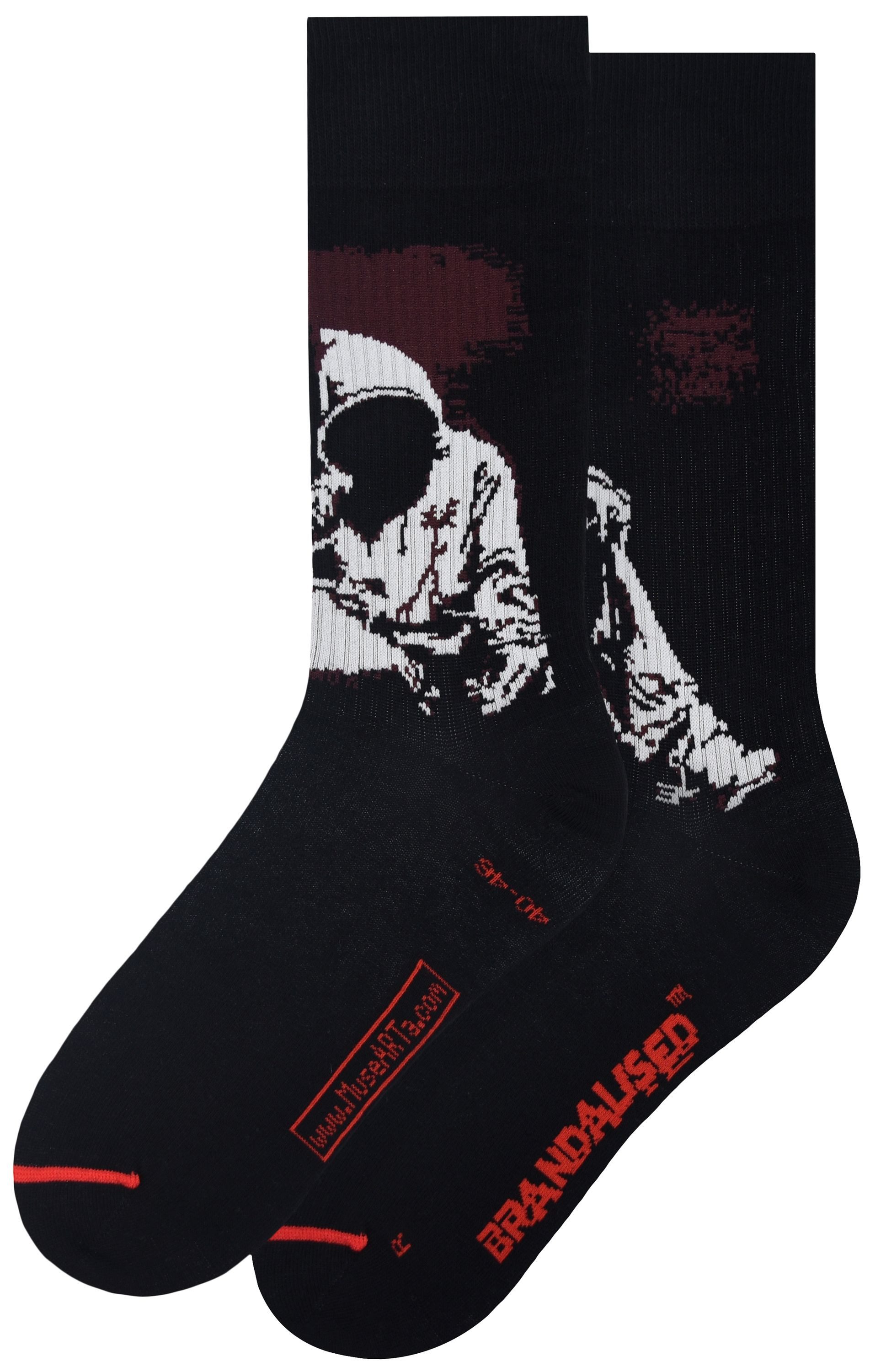 MuseARTa Langsocken The world's most famous Graffiti - Gangsta Boy (Packung, 1-Paar, 1 Paar) Kunstwerke Socken Strümpfe, Herren oder Damen Socken Kunst-Motiv